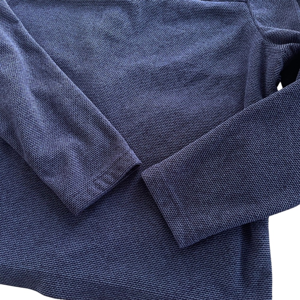 Ben Hogan Performance Men's S Navy Heather Blue Dura Fleece Full Zip Golf Jacket - Picture 16 of 16